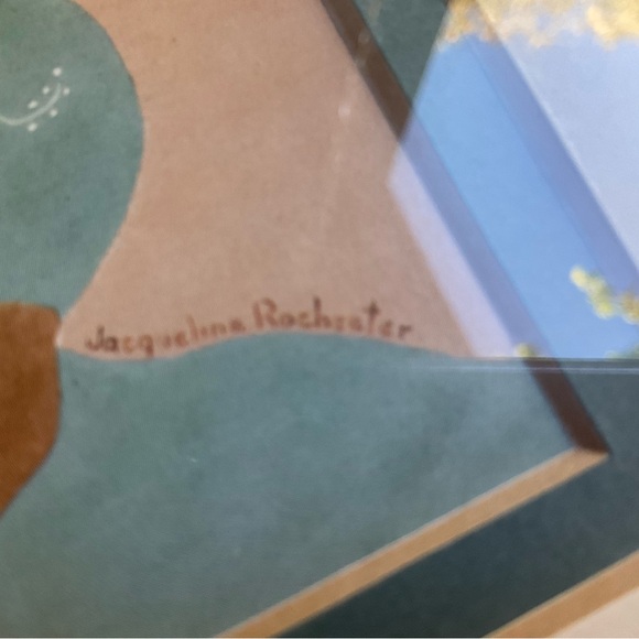 Vintage Jacqueline Rochester Summer Squash Blossom Framed Print - Picture 2 of 8